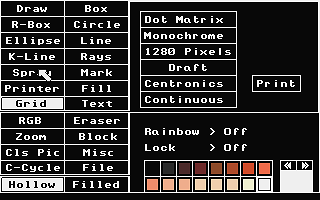 GB Paint atari screenshot